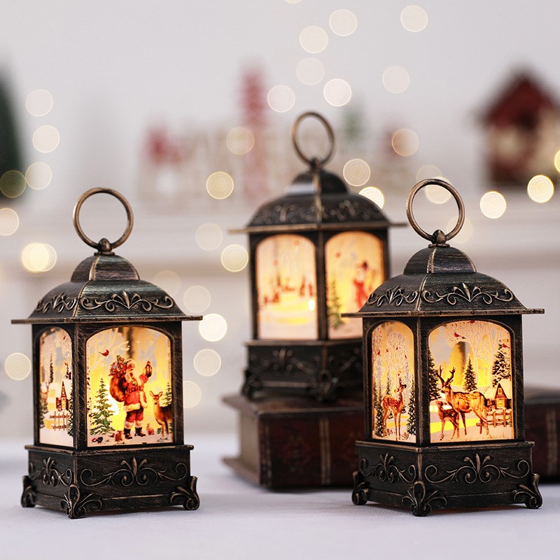 LED Christmas Small Night Light Portable Battery Powered Hanging