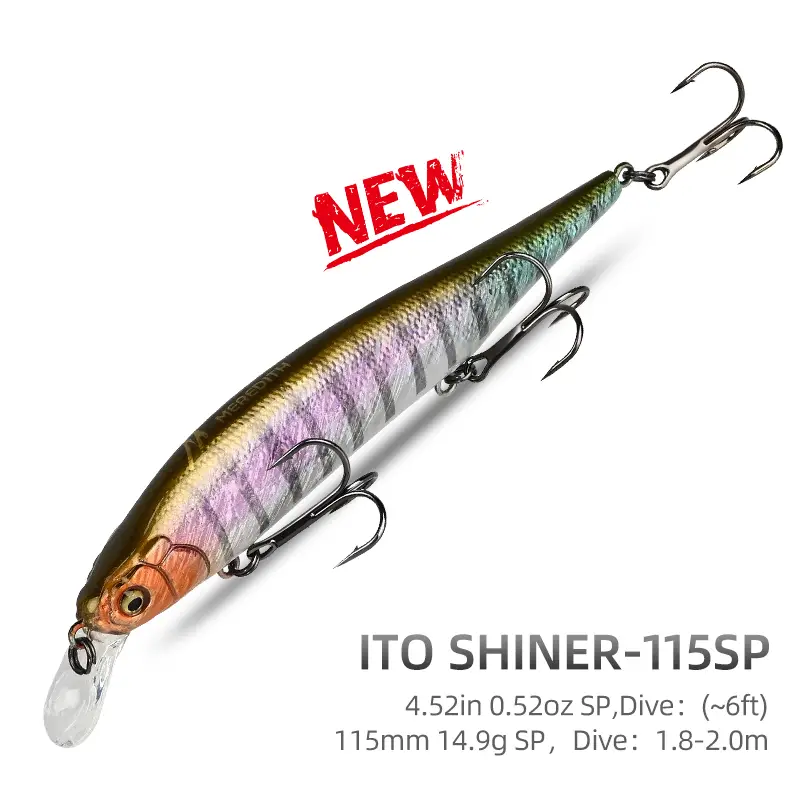 Shiner 115sp Artificial Fishing Lures Tungsten Weight - Temu
