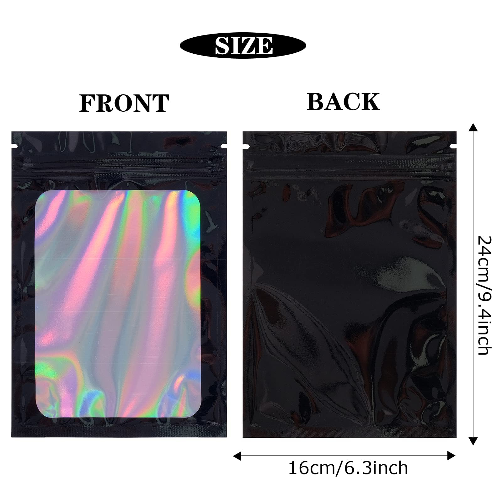 Smell Proof Mylar Bags With Front Window For Lip Gloss - Temu