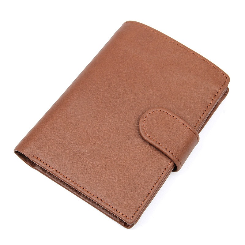 Large Zipped Men's Leather Wallet with RFID Protection