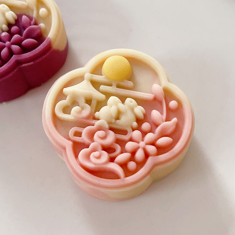 Moon Cake Mold With Stamp, Diy Hand Press Cookie Stamps, Moon Cake