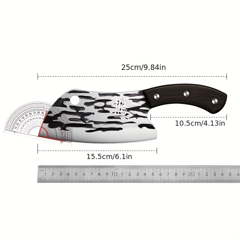 Hand-forged Curved Kitchen Knife, Lightweight Household Fish