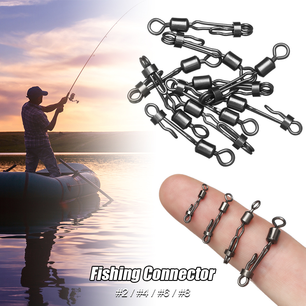 8 Shaped Stainless Steel Fishing Swivel Pin Snap Quick - Temu
