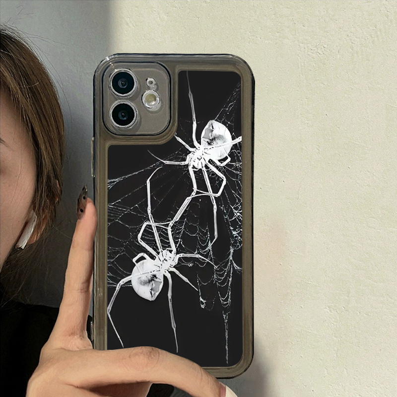 Phone Case Spiders Web Graphic Anti fall Iphone 14 13 12 11 - Temu