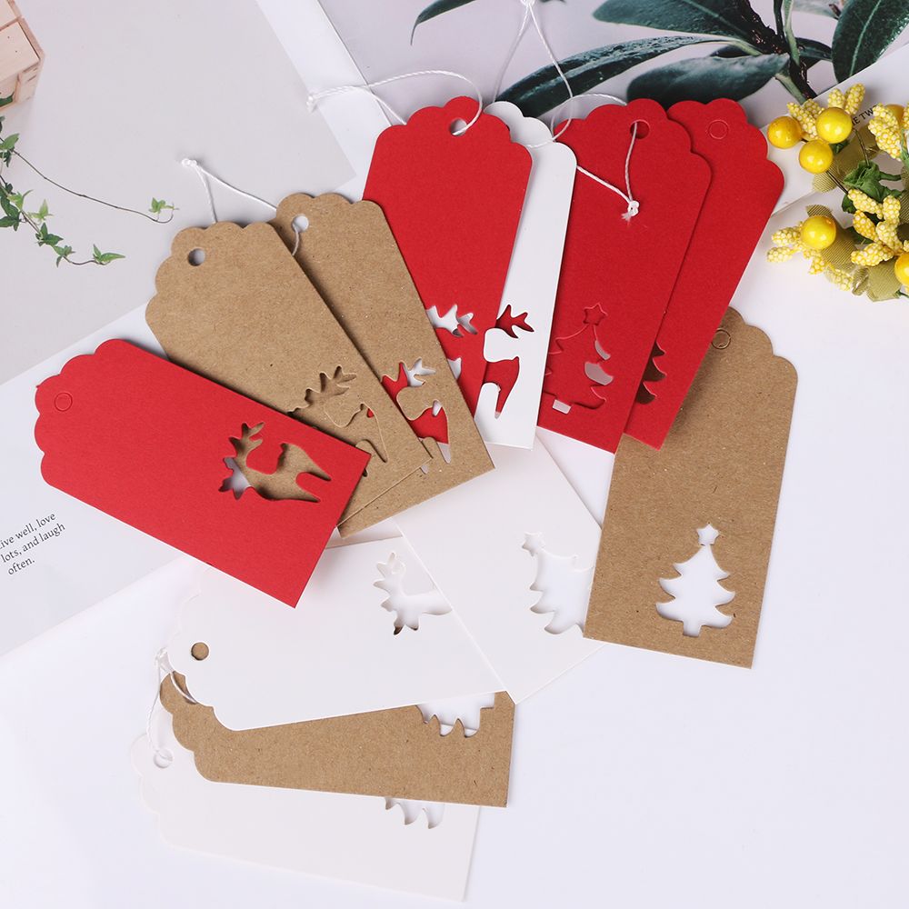Kraft Paper Gift Tags DIY Handmade Thank You Multi Style Crafts