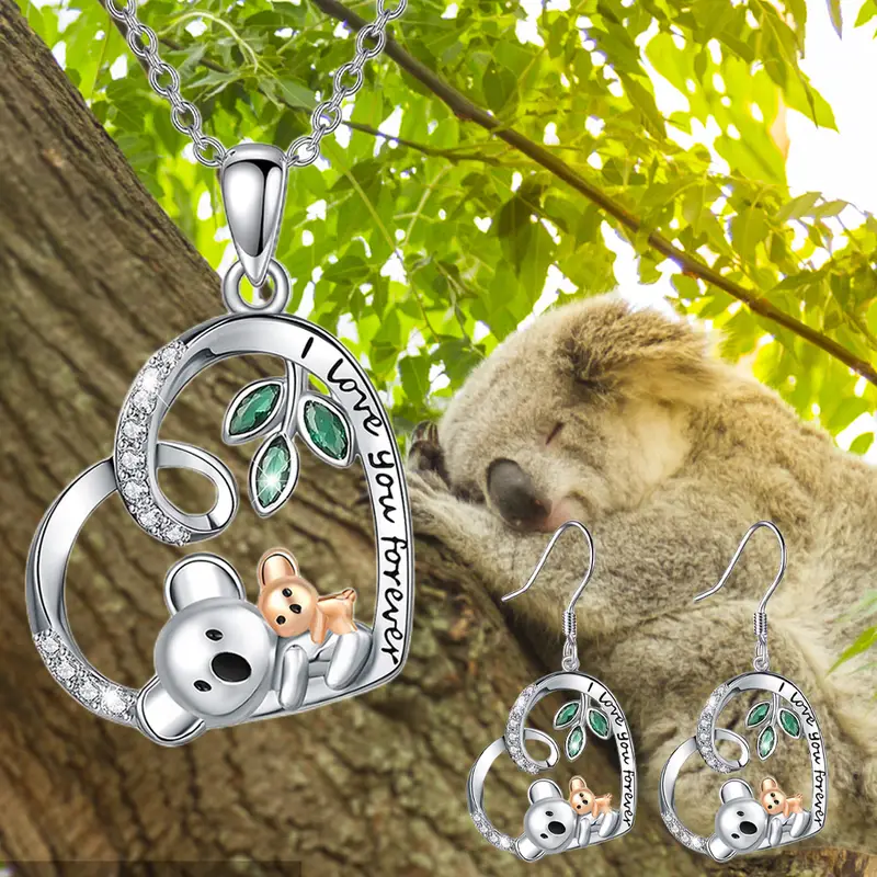 Cute Cartoon Koala Earrings for Ladies and Girls As Birthday and Christmas Gifts,Temu