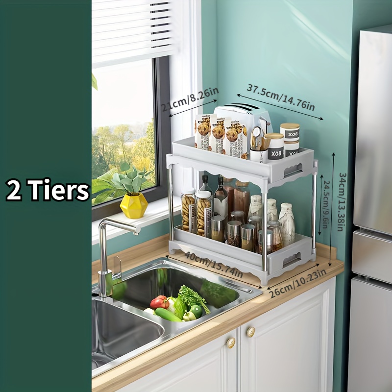 Multifunctional Narrow Sink Storage Rack, Floor Multi-layer Small Storage  Strolley, Kitchen Vegetable Fruit Seasoning And Cookware Organizer,  Bathroom Corner Storage Rack, Household Storage Supplies - Temu