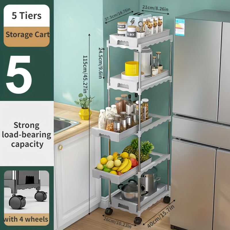 Multifunctional Multi layer Small Storage Strolley Kitchen - Temu