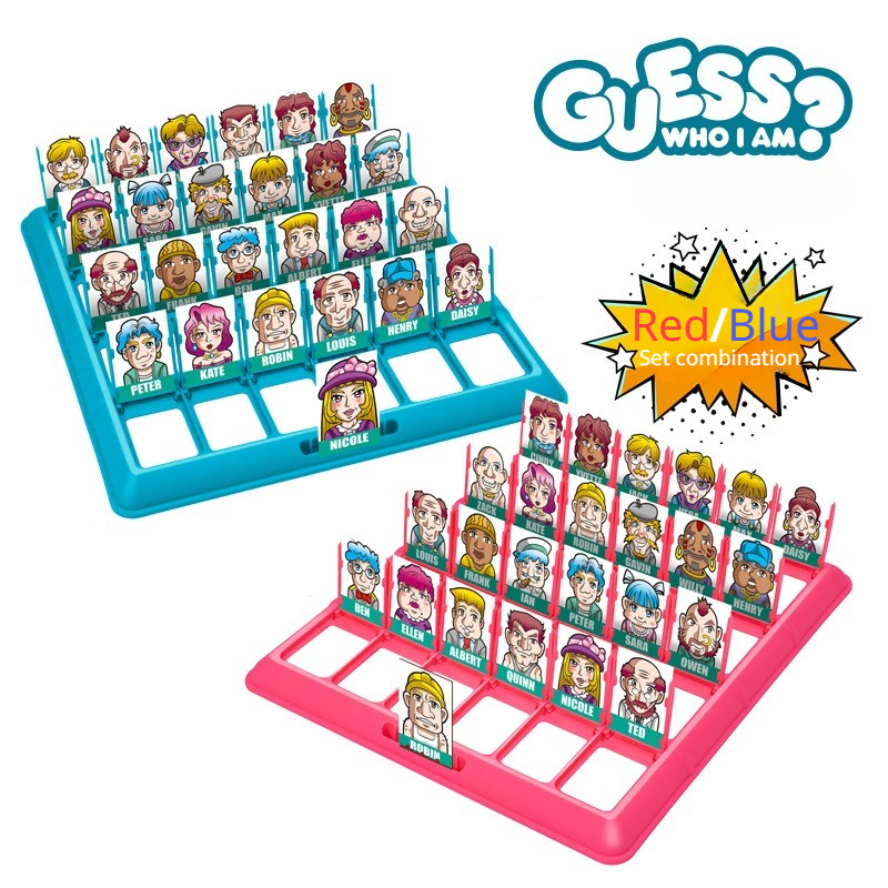 Juego de mesa quién es, identitik, juguete infantil, adivinar personajes,  familiar, sociable, habilidad, 2 jugadores