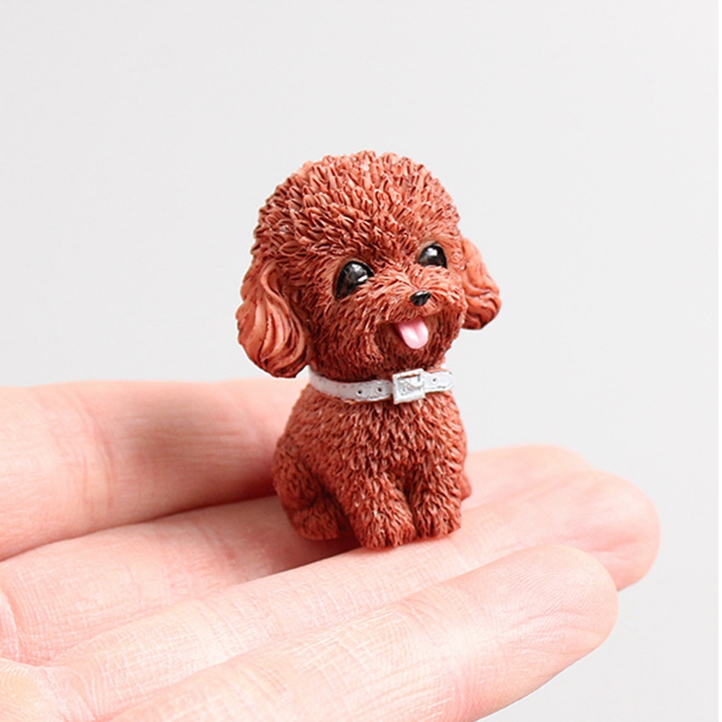 Resin Car Decoration Bobble Head Animal Dog Set Statue Resin Home