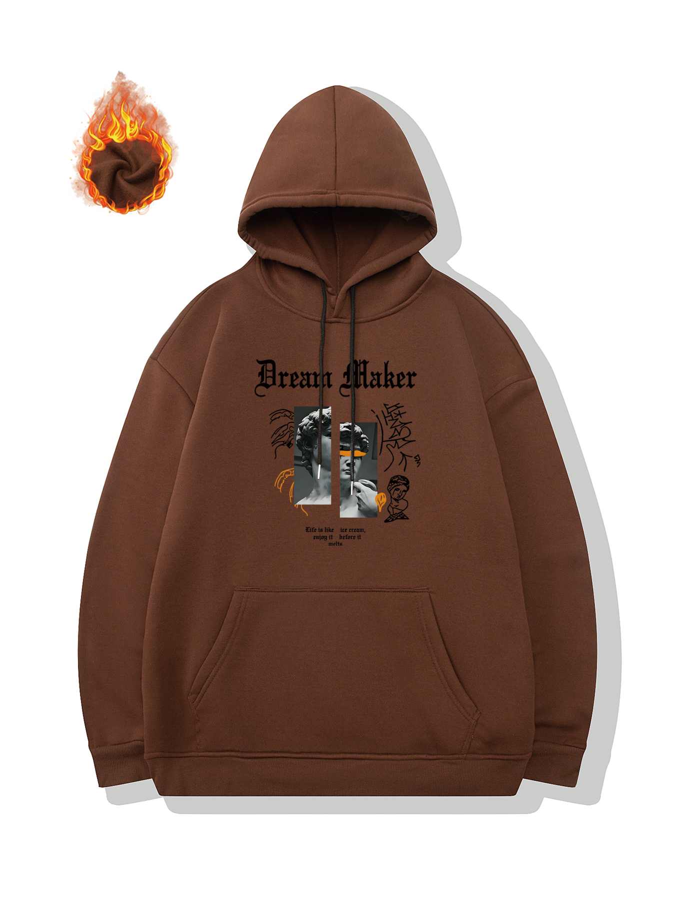 Tiger Blossom Womens Hoodie