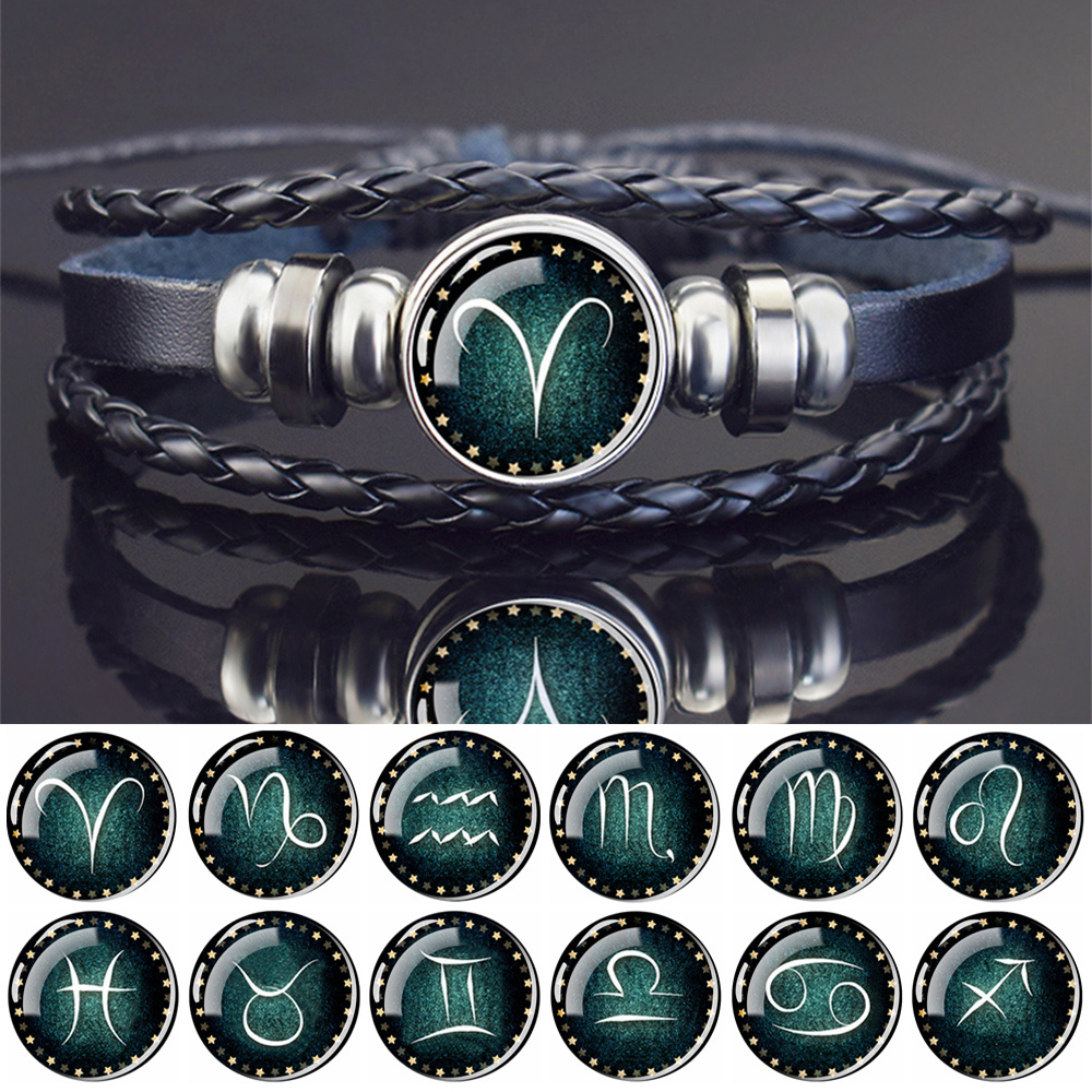 Luminous Earth Moon Solar Eclipse Black Leather Bracelet Glowing Jewelry  Bracelets Universe Sun Jupiter Bracelets Gifts