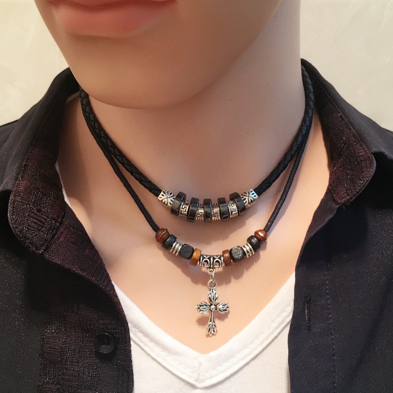 Pendentif Croix Mode Homme Collier Luxe Creative Vintage Collier acheter à  prix bas — livraison gratuite, avis réels avec des photos — Joom