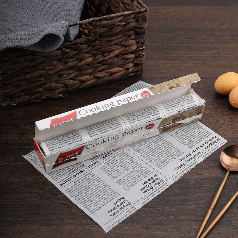 1 Roll, Parchment Paper, 12.13''x196.85'', Vintage Newspaper Pattern,  Silicone Oil Paper, Anti Stick, High Temperature Resistant, Baking Tray Oil  Pape