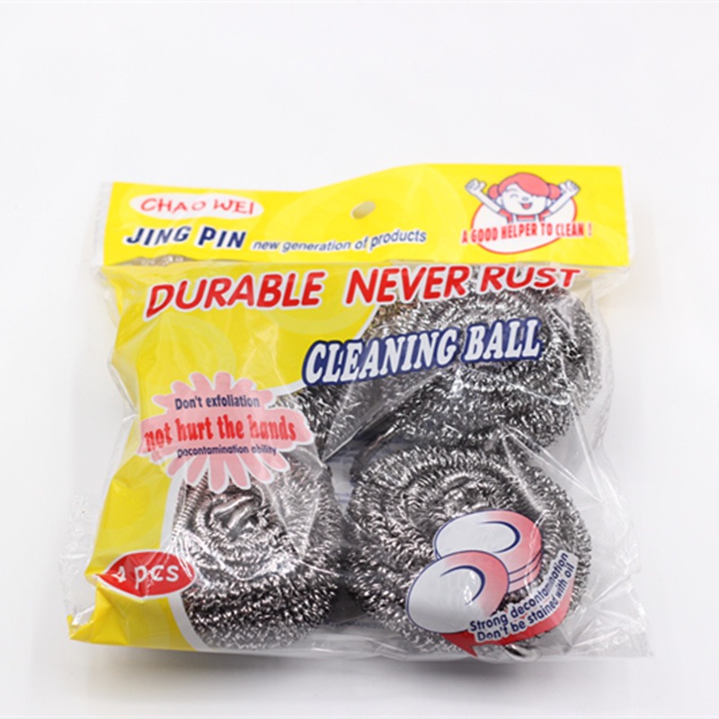 Stainless Steel Scrubbers Never Hurt hands