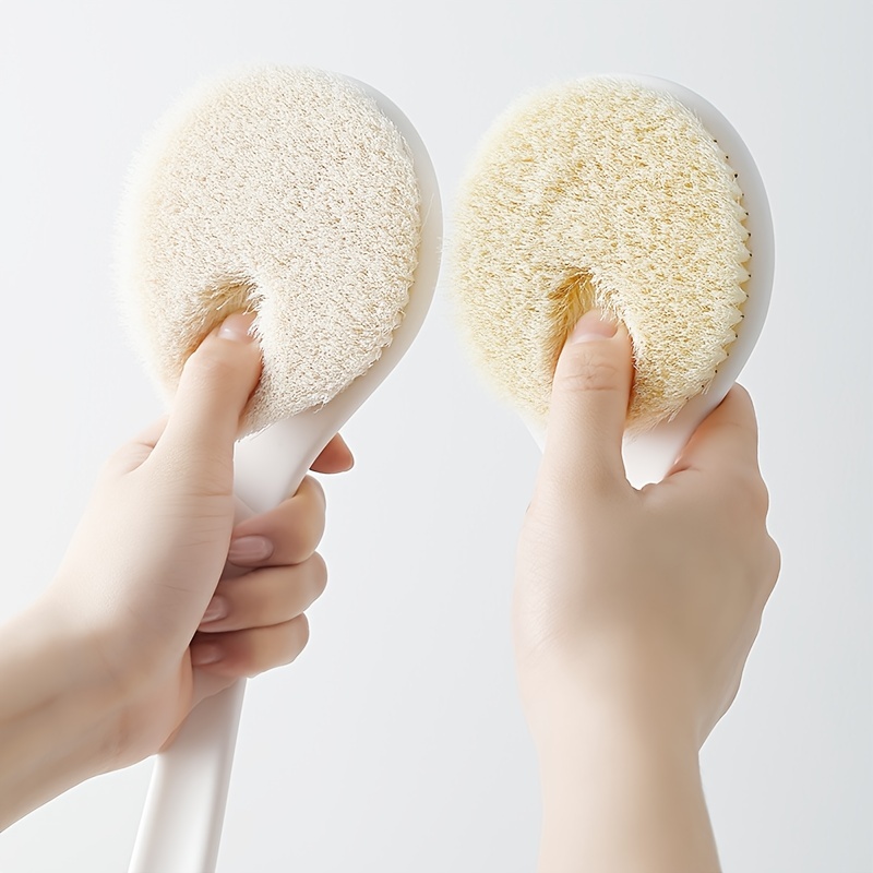 1pc Back Scrubber For Shower, Long Handle Bath Sponge Shower Brush, Soft  Mesh Back Cleaner Washer, Body Bath Brush For Women And Men, Bathroom Shower