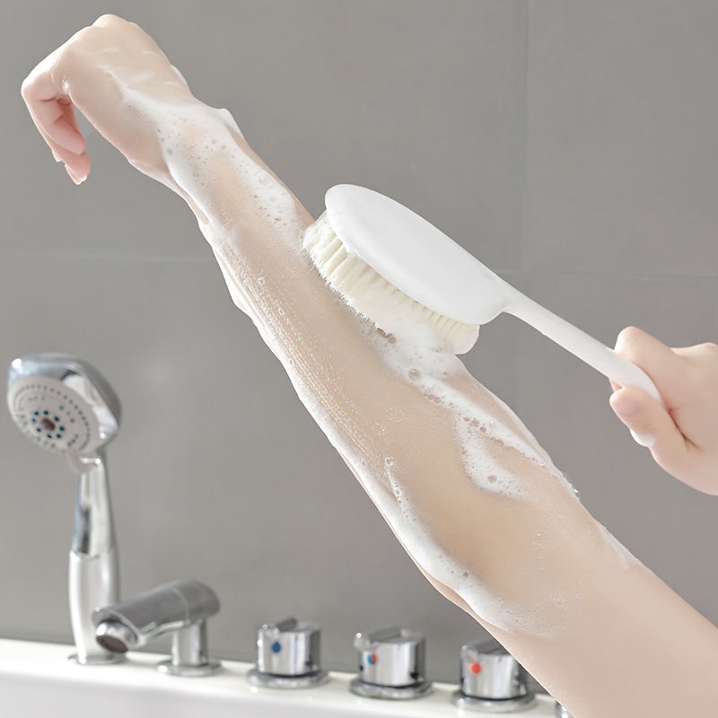 1pc Long Handle Bath Brush Back Bath Shower Scrubber Body Soft
