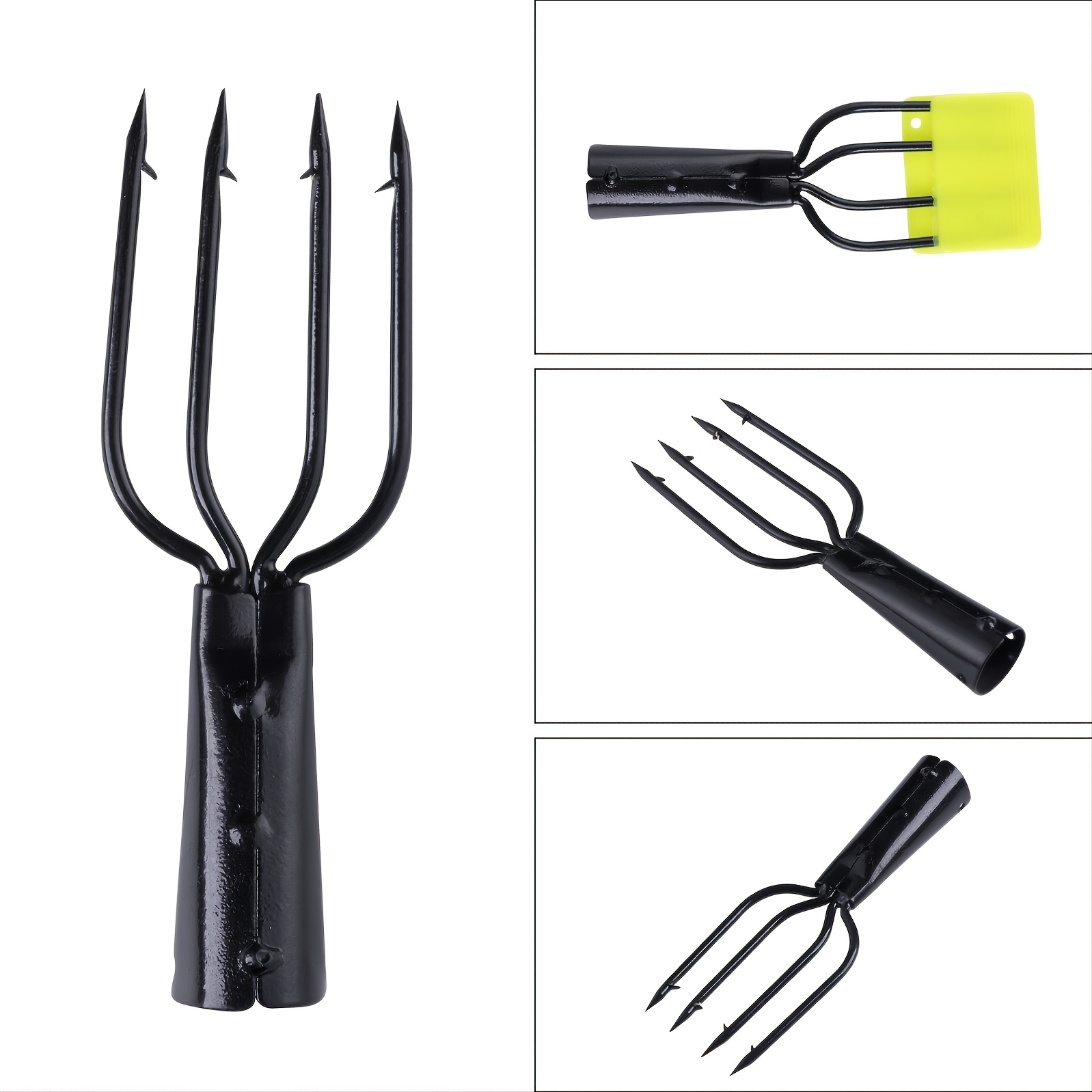 1pc/2pcs Durable Stainless Steel Fishing * Barbed Fishing * With 2 Prongs,  Outdoor Fishing Accessories