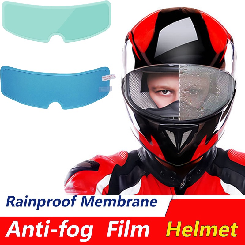 Casque de moto universel anti-buée et membrane anti-pluie, Membrane anti-pluie  Accessoires de casque nano durables, 5 membranes de pluie, 5 membranes de  brume