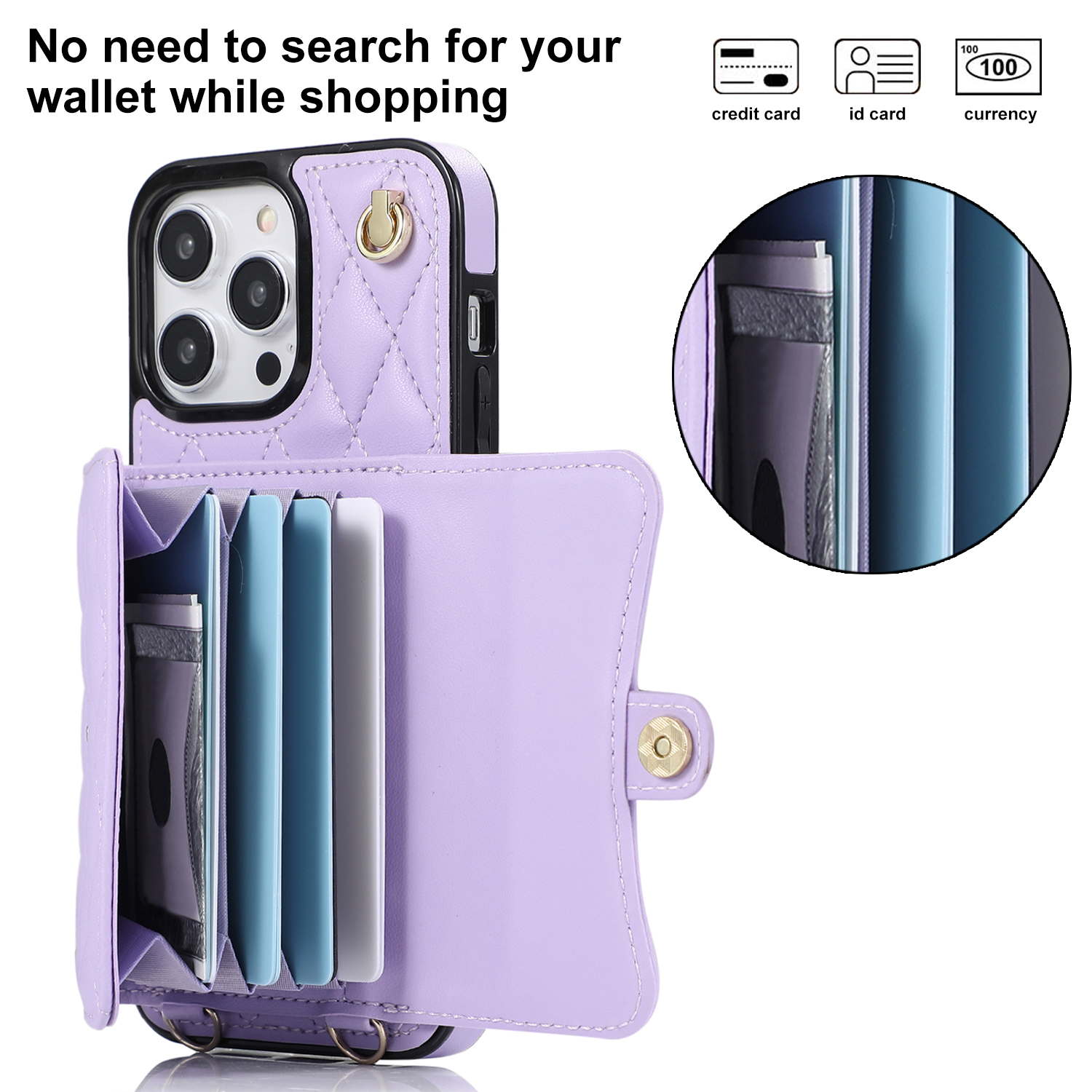 For Apple iPhone 15 14 13 12 11 Pro Max mini XS XR 8 Plus Case Wallet Card  Cover