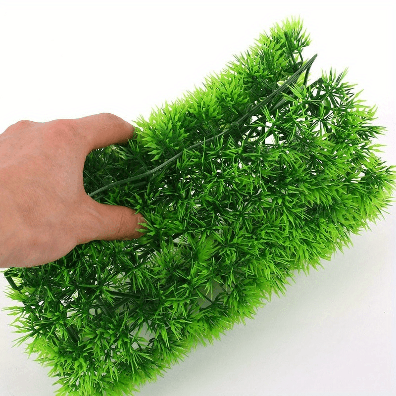 Artificial Grass Aquarium Water Lawn Ornament Aquatic - Temu