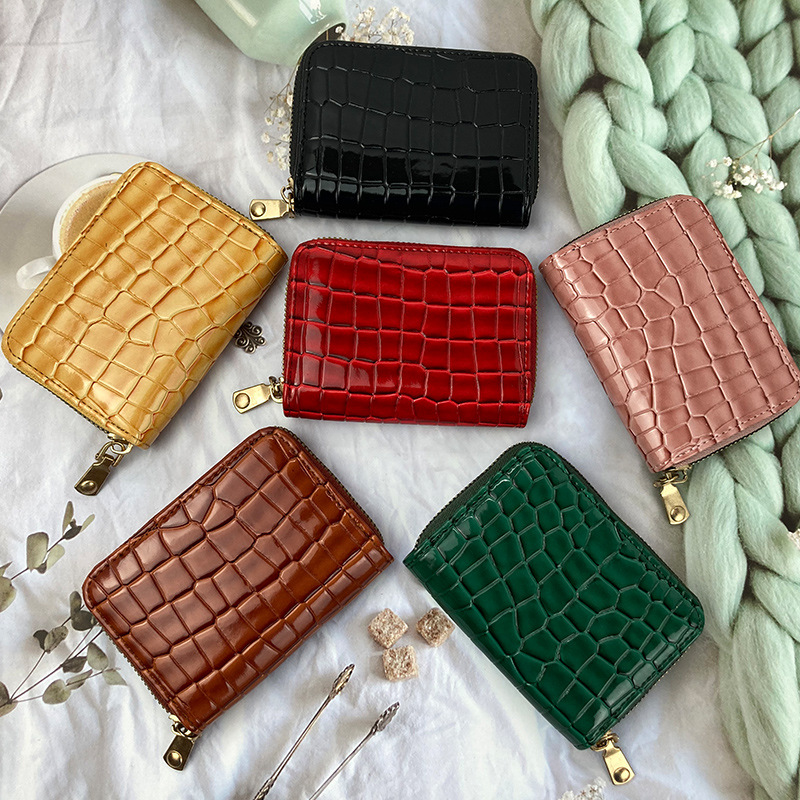 2022 New Purse Women Fashion Luminous Geometric Zipper Wallet Coin Money  Bag Card Holder Small Short Wallets Storage