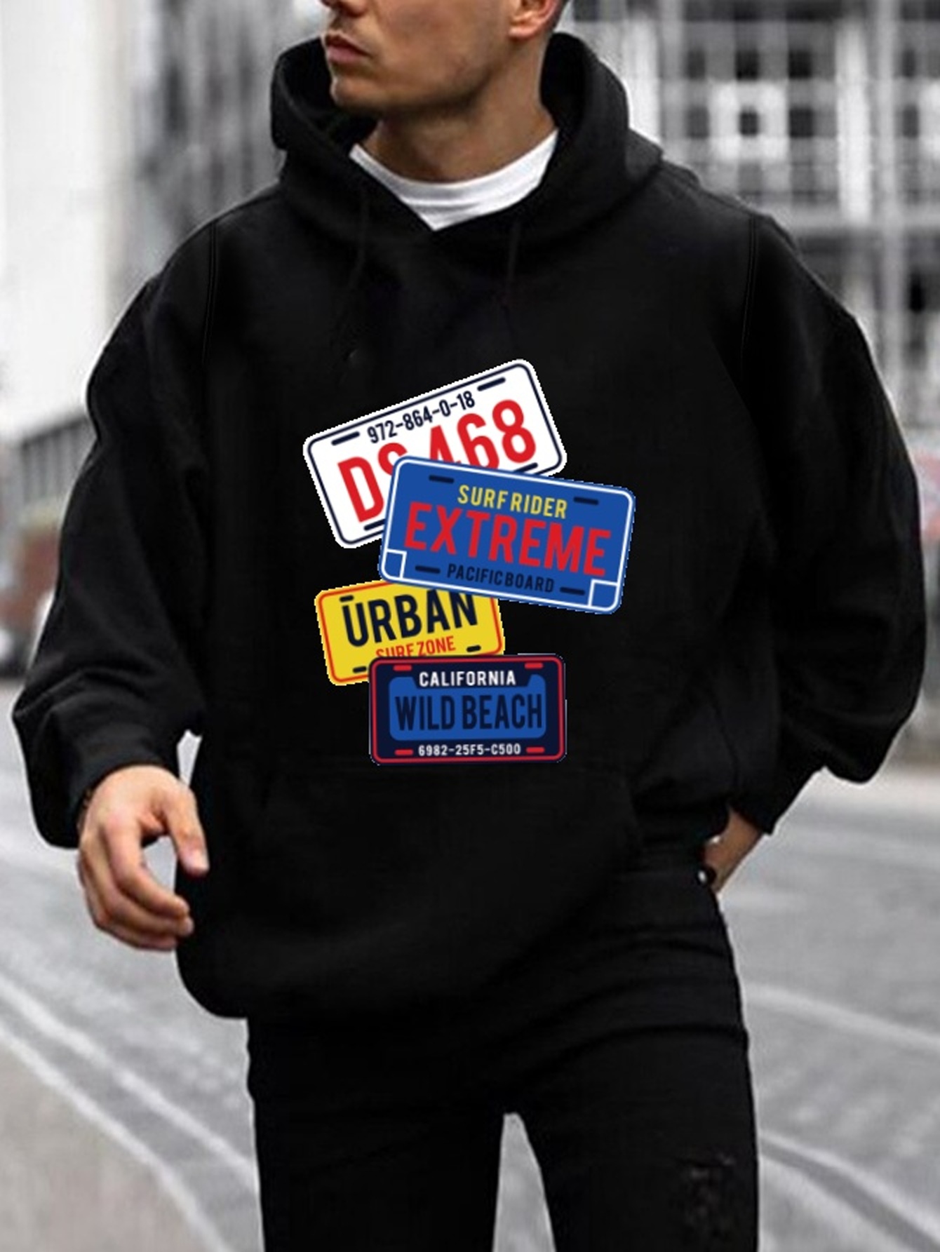 Trendy Plates Print Hoodie Cool Hoodies For Men Mens Casual Graphic Design  Pullover Hooded Sweatshirt With Kangaroo Pocket Streetwear For Winter Fall  As Gifts | 90 Days Buyer Protection | Temu