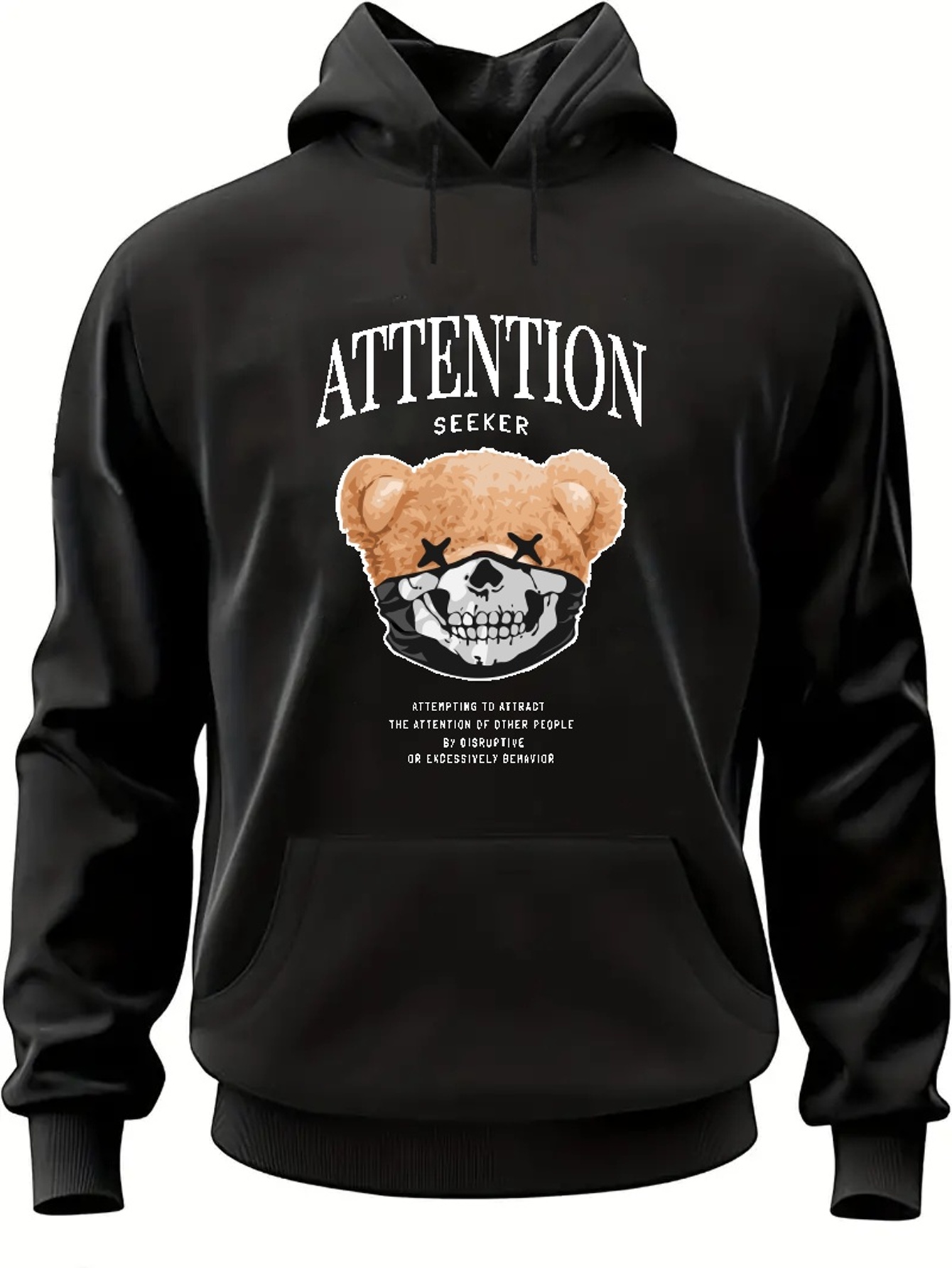 Teddy Bear Print Hoodie Hoodies Men Men's Casual Graphic - Temu