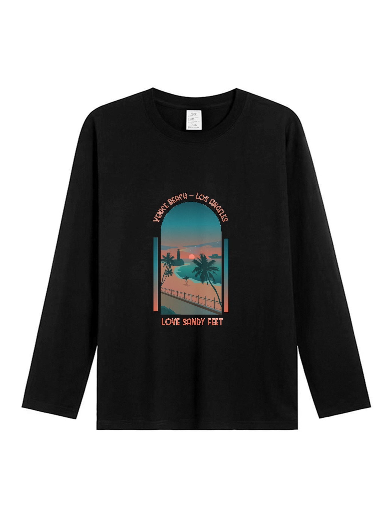 Los Angeles Print Long sleeve Cotton T-shirt