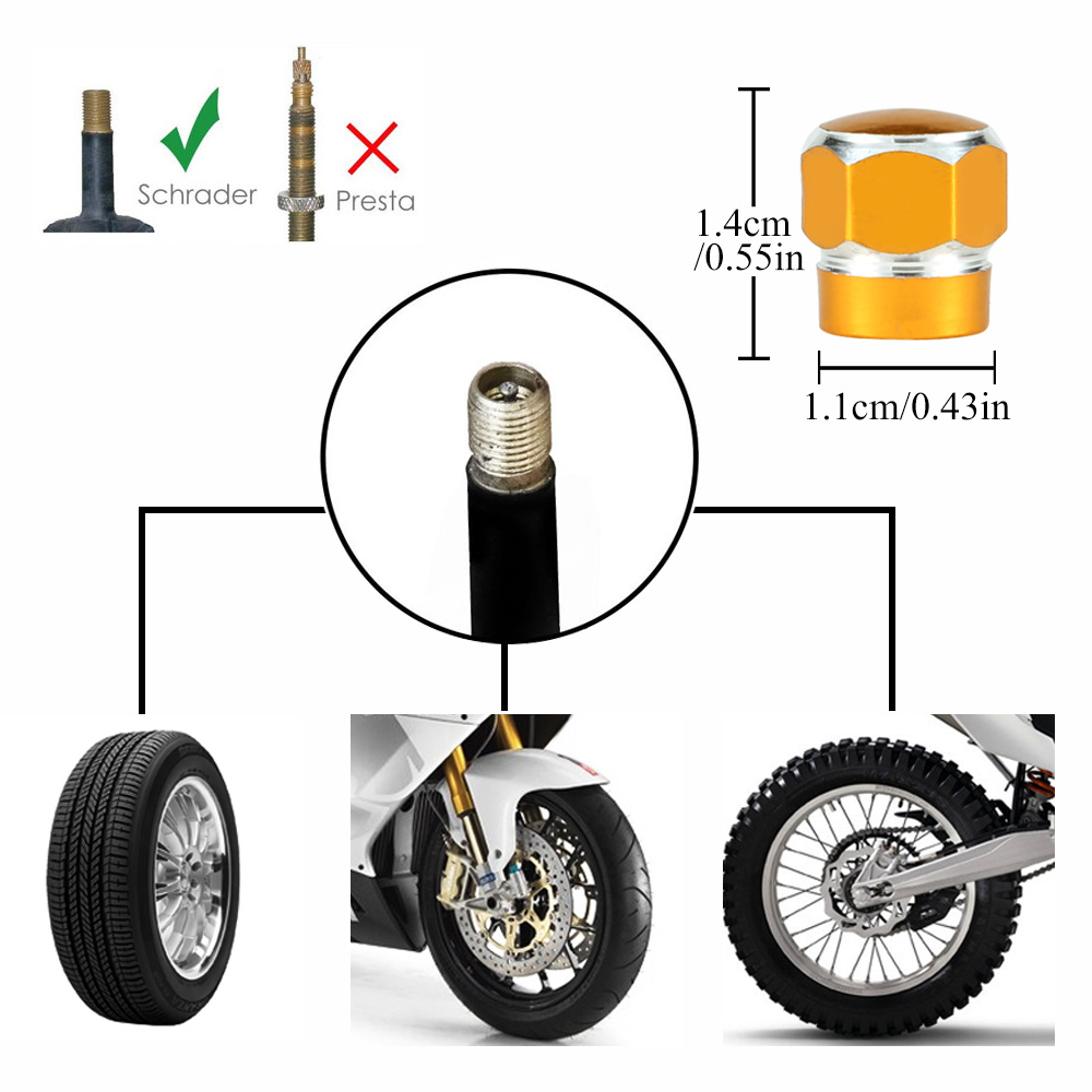 8 Pezzi Di Tappi Valvola Per Pneumatici Auto, 8 Pezzi Di Copertura Per Tappi  D'aria, Universali Per Auto, SUV, Bici, Camion E Motociclette - Temu Italy