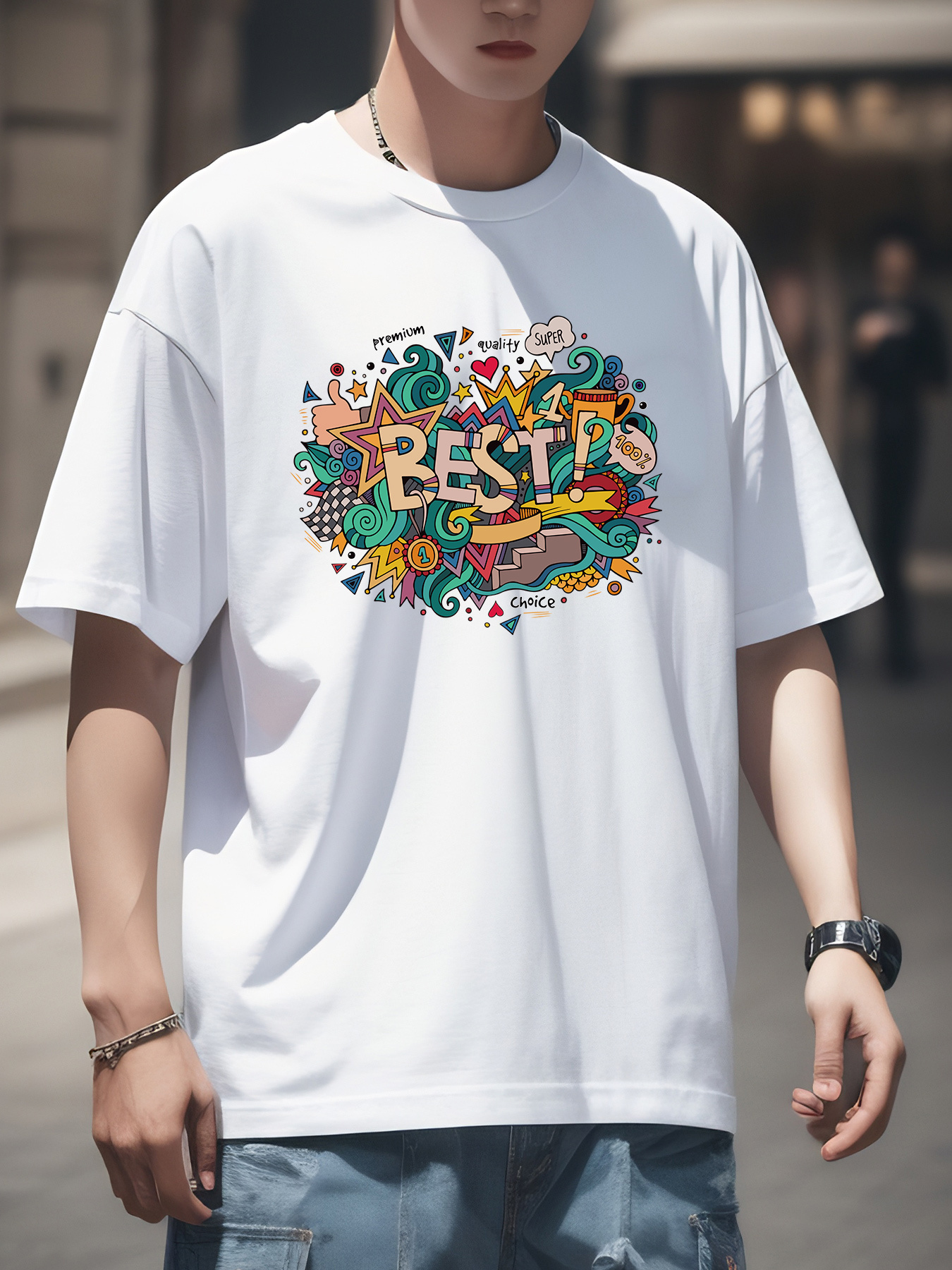 Trendy Graffiti Style Pattern Print Men's Comfy Sport T-shirt, Graphic Tee  Men's Summer Outdoor Clothes, Men's Clothing, Tops For Men, Gift For Men -  Temu Switzerland