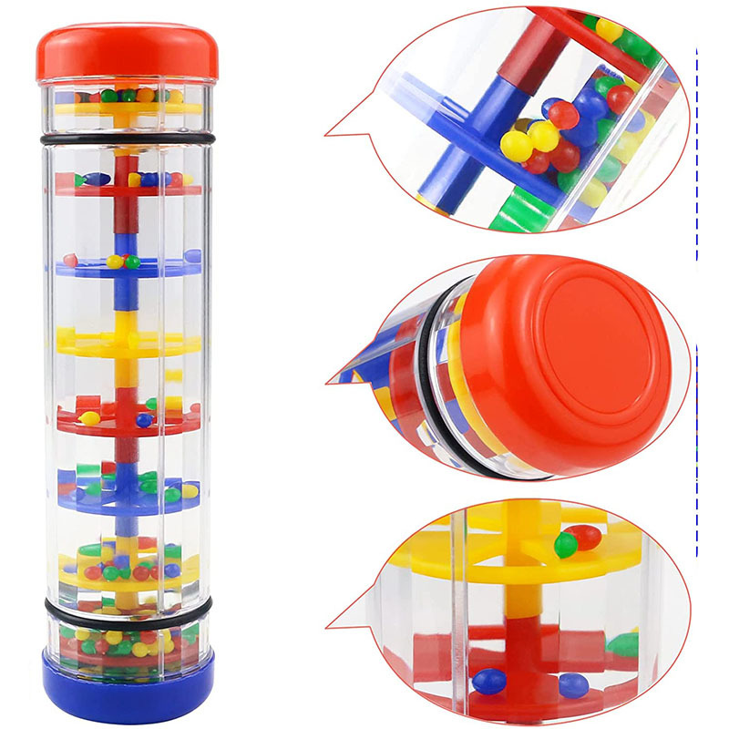 colorful for translucent shaker with vibrant beads educational sensory instrument enhances coordination color recognition durable abs material Product details 7