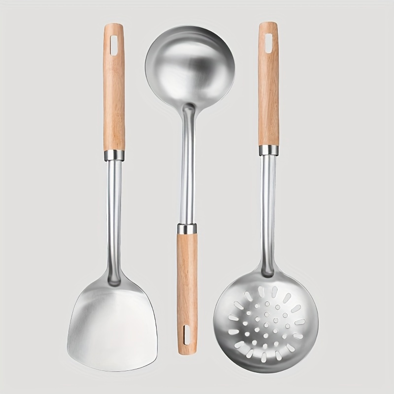 Complete Stainless Steel Kitchen Set Includes Spatula Soup - Temu