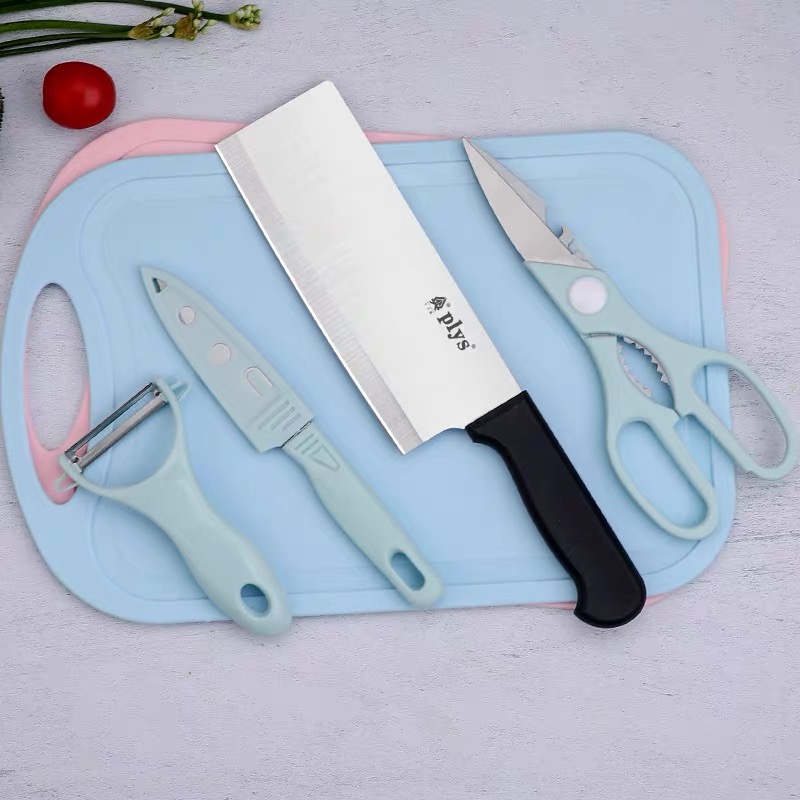 Kitchen Set With Mini Camping Plastic Cutting Board Knife - Temu