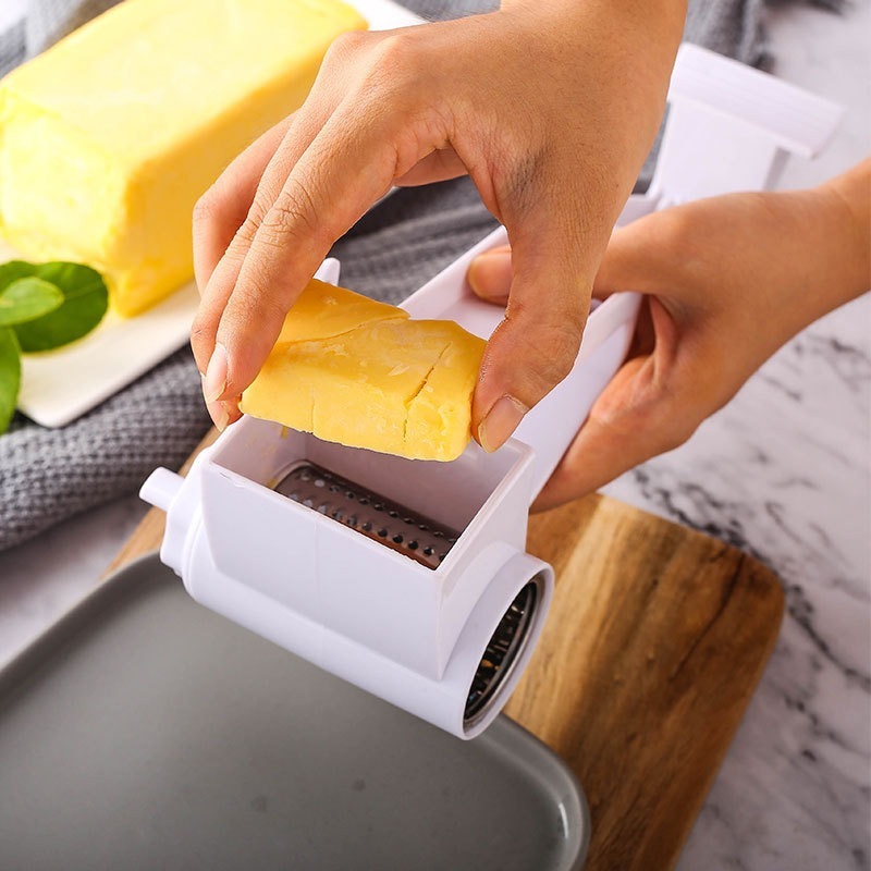 Creative Rotary Cheese Grater - Handheld Manual Cheese Cutter