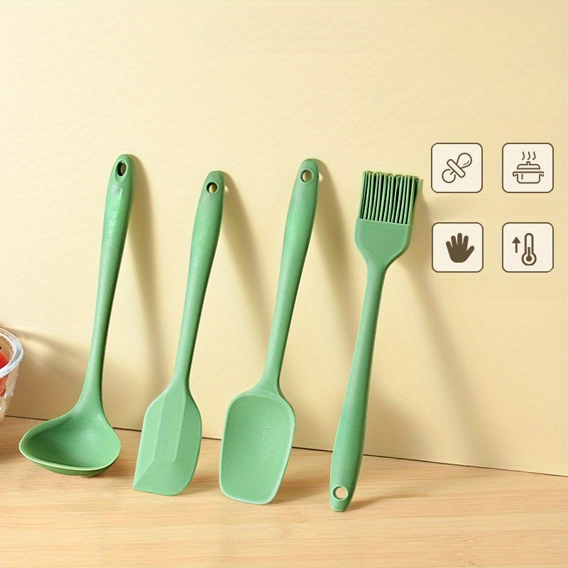 Silicone Scraper Set Scraper Oil Brush Storage Bucket Set Cake Cream  Spatula Shovel Baking Utensils Kitchen Stuff Clearance Kitchen Accessories  Home Kitchen Items Baking Tools - Temu