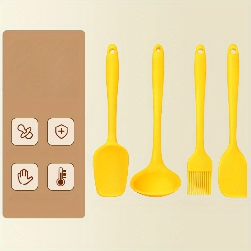 Silicone Scraper Set Scraper Oil Brush Storage Bucket Set Cake Cream  Spatula Shovel Baking Utensils Kitchen Stuff Clearance Kitchen Accessories  Home Kitchen Items Baking Tools - Temu