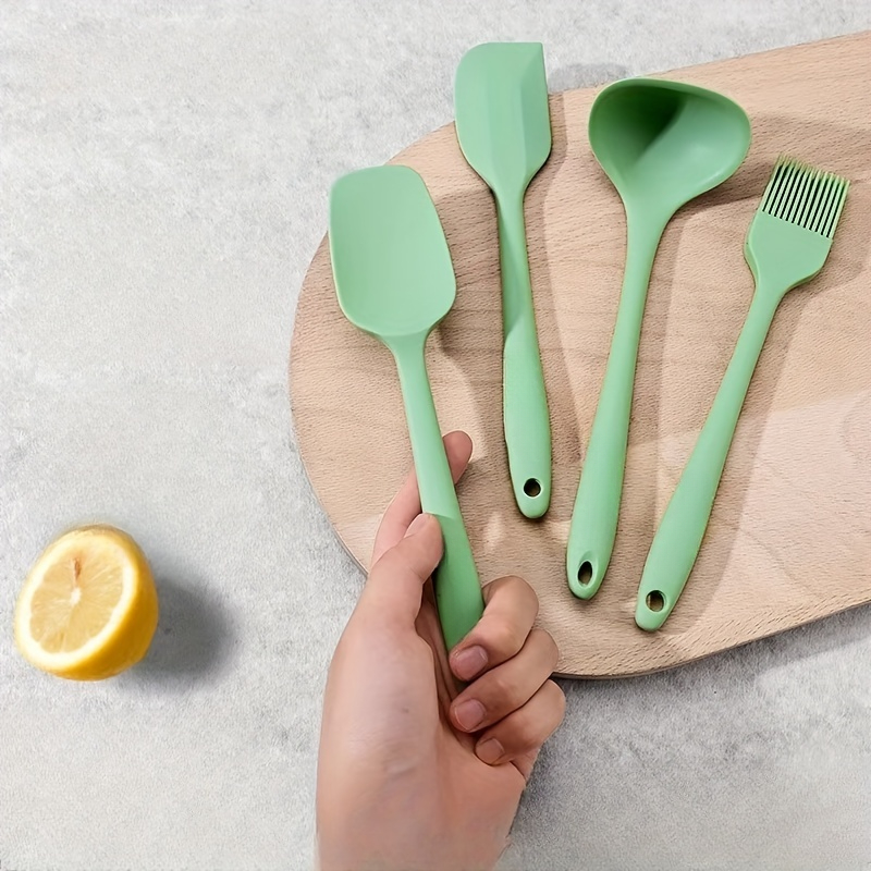 Silicone Scraper Set Scraper Oil Brush Storage Bucket Set Cake Cream  Spatula Shovel Baking Utensils Kitchen Stuff Clearance Kitchen Accessories  Home Kitchen Items Baking Tools - Temu