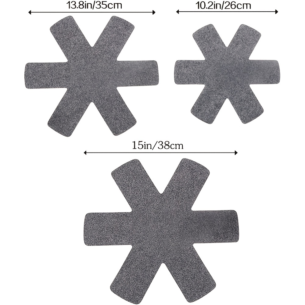 3/6 Pièces De 10,2/13,8/15 Pouces, Des Protecteurs De Casseroles, Des  Séparateurs