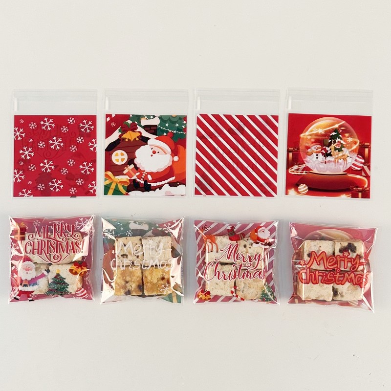 Christmas Old Man Tree Snowflake Candy Ziplock Sticky Bag - Temu