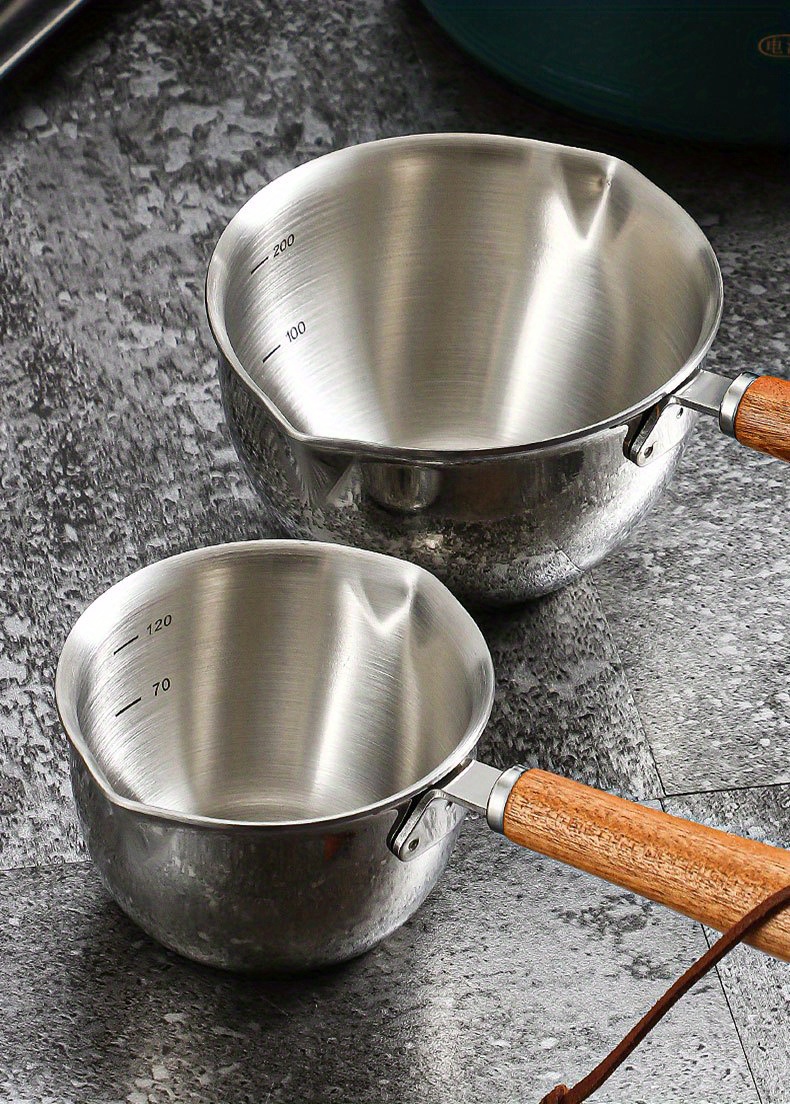 Stainless Steel Mini Sauce Pot Cooking Sauce Cup With Handle - Temu