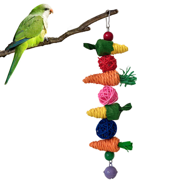 Bird Foraging Toy Cockatiel Toys Parakeet Chewing Hanging - Temu