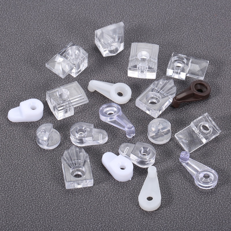 Plastic Glass Retainer Transparent/white Mirror Cabinet Fix - Temu