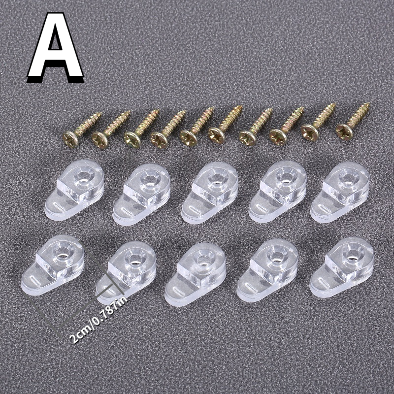 Clear Plastic Glass Retainer Clip