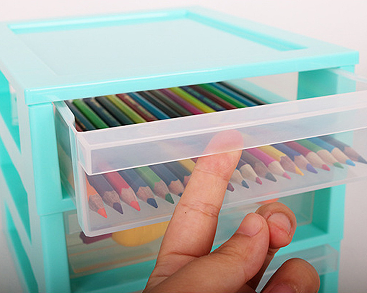 Color Storage Drawer 3 Layers Plastic Drawers - Temu