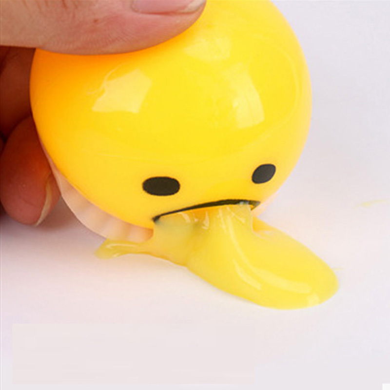 5 pièces (jaune) balle anti-stress amusant oeuf Splat balle Anti-stress  décompression jouet de libération, faux oeuf Slime dégoulinant Antistress-SHAW