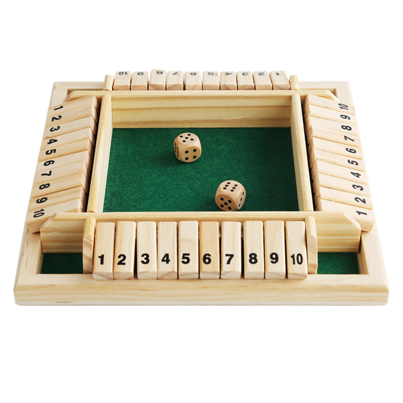 Wooden Double Sided Digital Four Sided Flip Dice Game Table Games Ktv Bar  Party - Sports & Outdoors - Temu