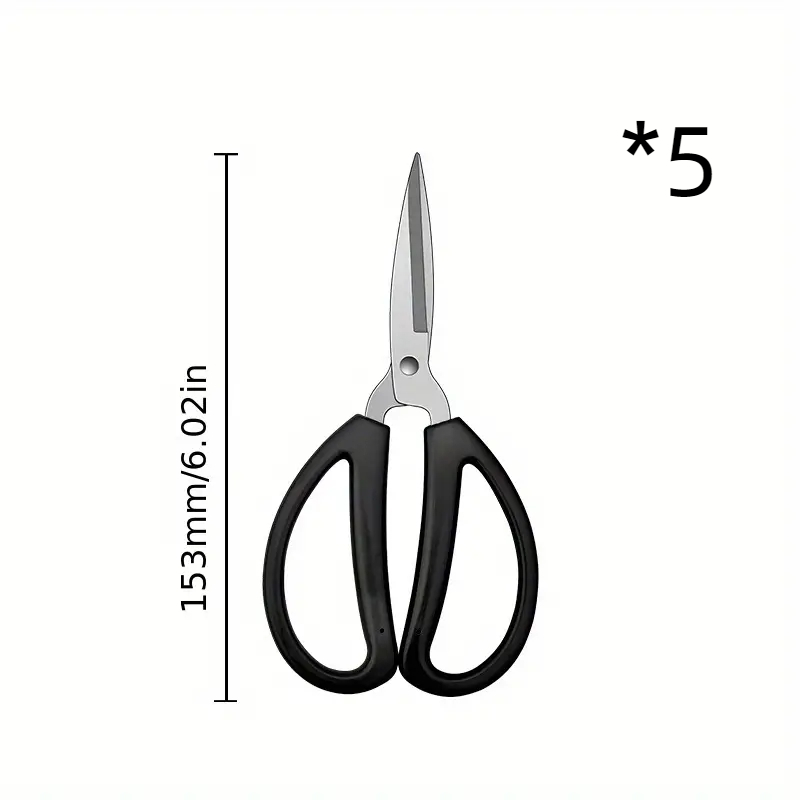 Kitchen Household Red Scissors Stainless Steel Civil Industry