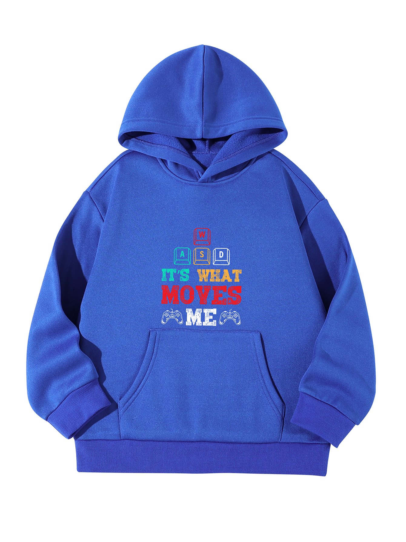 It s What Moves Me Letter Print Boys Casual Pullover Long Temu