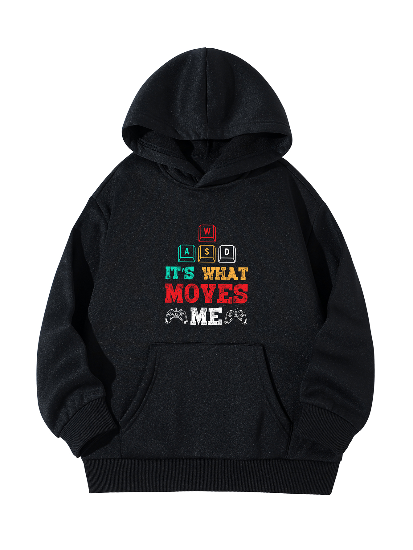 It s What Moves Me Letter Print Boys Casual Pullover Long Temu